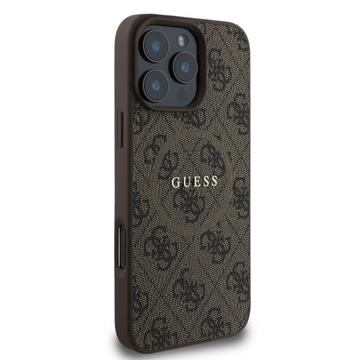 iPhone 16 Pro Max Guess 4G farvet ringcover - MagSafe-kompatibel - brun