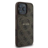 iPhone 16 Pro Max Guess 4G farvet ringcover - MagSafe-kompatibel - brun