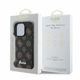 iPhone 16 Pro Max Guess Peony Script Cover - MagSafe-kompatibel - Sort