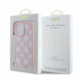 iPhone 16 Pro Max Guess Peony Script Cover - MagSafe-kompatibel - Pink