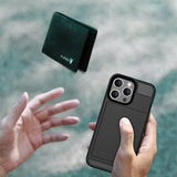 iPhone 16 Pro Max Hybrid Cover med Glidekortholder - Sort