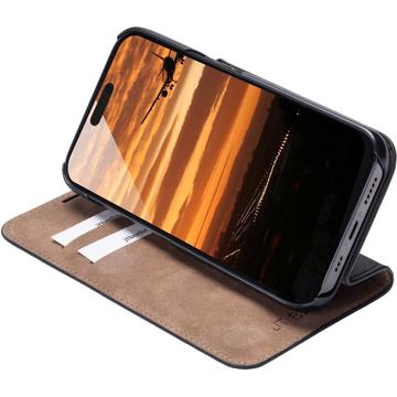 iPhone 16 Pro Max JT Berlin BookCase Tegel Flip Lædercover - Sort