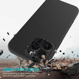 iPhone 16 Pro Max Liquid Silikone Cover med Strop - Sort