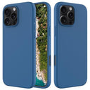 iPhone 16 Pro Max Liquid Silikone Cover med Strop - Blå
