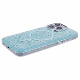 iPhone 16 Pro Max MagSafe-kompatibel Glitter Pailletter Epoxy Cover - Lysegrøn