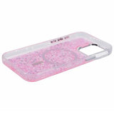 iPhone 16 Pro Max MagSafe-kompatibel Glitter Pailletter Epoxy Cover - Hot Pink