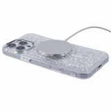iPhone 16 Pro Max MagSafe-kompatibel Glitter Pailletter Epoxy Cover - Hvid