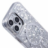iPhone 16 Pro Max MagSafe-kompatibel Glitter Pailletter Epoxy Cover - Hvid