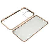 iPhone 16 Pro Max Magnetisk Cover med Hærdet Glas - Privatliv - Guld