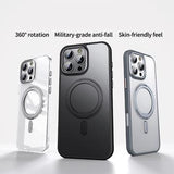 iPhone 16 Pro Max Magnetisk Stativ Hybrid Cover - grå