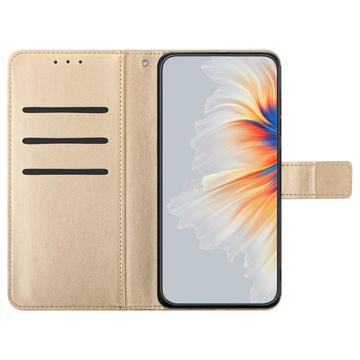 iPhone 16 Pro Max Mandala Series Etui med Pung - Guld