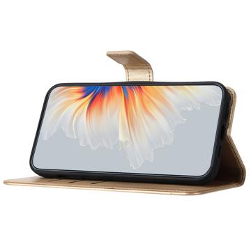 iPhone 16 Pro Max Mandala Series Etui med Pung - Guld