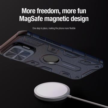iPhone 16 Pro Max Nillkin CamShield Armor Prop Hybrid Cover - MagSafe-kompatibel - Grøn