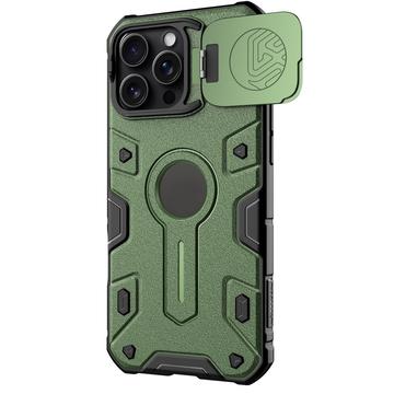 iPhone 16 Pro Max Nillkin CamShield Armor Prop Hybrid Cover - MagSafe-kompatibel - Grøn