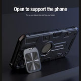 iPhone 16 Pro Max Nillkin CamShield Armor Prop Hybrid Cover - MagSafe-kompatibel - Grøn