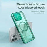 iPhone 16 Pro Max Nillkin IceBlade Prop Magnetisk Cover - MagSafe-kompatibel, skydelåg til linse - Grøn