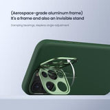 iPhone 16 Pro Max Nillkin LensWing Pro flydende silikone cover - MagSafe-kompatibel - Grøn