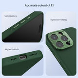 iPhone 16 Pro Max Nillkin LensWing Pro flydende silikone cover - MagSafe-kompatibel - Grøn