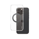 iPhone 16 Pro Max PanzerGlass Care Kickstand Cover - MagSafe-kompatibel - Gennemsigtig / Sort