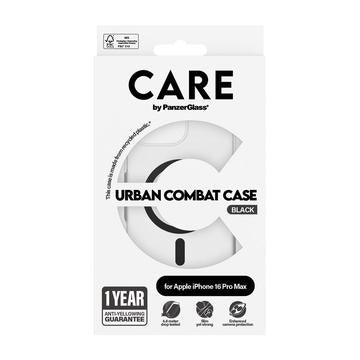 iPhone 16 Pro Max PanzerGlass Care Transparent Urban Combat Cover - MagSafe-kompatibel - Sort