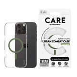 iPhone 16 Pro Max PanzerGlass Care Transparent Urban Combat Cover- MagSafe-kompatibel - Grøn