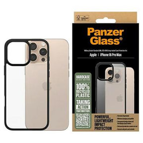iPhone 16 Pro Max PanzerGlass HardCase Cover - Sort / Gennemsigtig