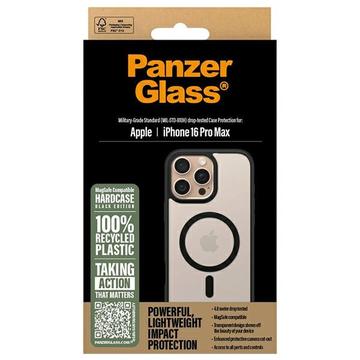 iPhone 16 Pro Max PanzerGlass HardCase MagSafe-kompatibel Cover - Sort / Gennemsigtig
