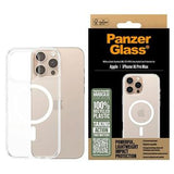 iPhone 16 Pro Max PanzerGlass HardCase MagSafe-kompatibel Cover - Hvid / Gennemsigtig