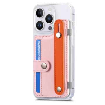 iPhone 16 Pro Max plastiketui CY1 - kortplads, armbånd, støtte - Pink