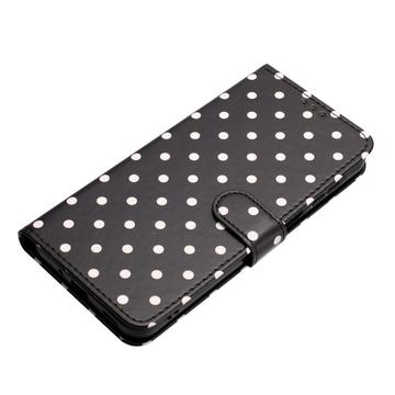 iPhone 16 Pro Max Pung Etui med Prikket Mønster - Sort