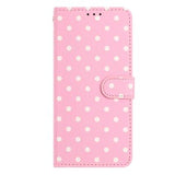 iPhone 16 Pro Max Pung Etui med Prikket Mønster - Pink