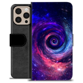 iPhone 16 Pro Max Premium Flip Cover med Pung - Galakse