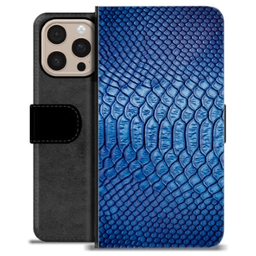 iPhone 16 Pro Max Premium Flip Cover med Pung - Læder