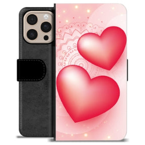 iPhone 16 Pro Max Premium Flip Cover med Pung - Kærlighed