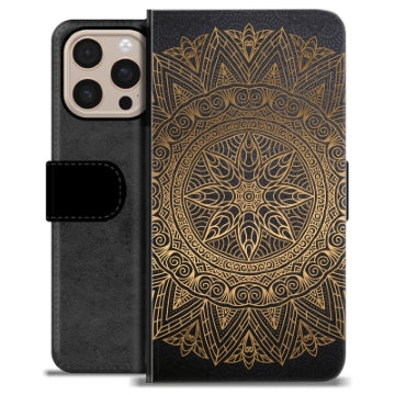 iPhone 16 Pro Max Premium Flip Cover med Pung - Mandala