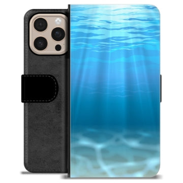 iPhone 16 Pro Max Premium Flip Cover med Pung - Hav