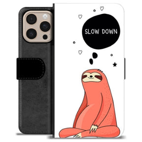 iPhone 16 Pro Max Premium Flip Cover med Pung - Slow Down