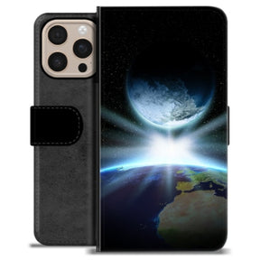 iPhone 16 Pro Max Premium Flip Cover med Pung - Verdensrum