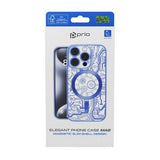 iPhone 16 Pro Max Prio Elegant Mag cover m. beskyttelse af kameralinsen - Blå