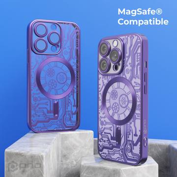 iPhone 16 Pro Max Prio Elegant Mag cover m. beskyttelse af kameralinsen - Lilla