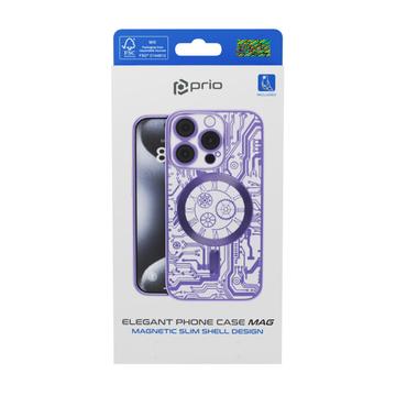 iPhone 16 Pro Max Prio Elegant Mag cover m. beskyttelse af kameralinsen - Lilla