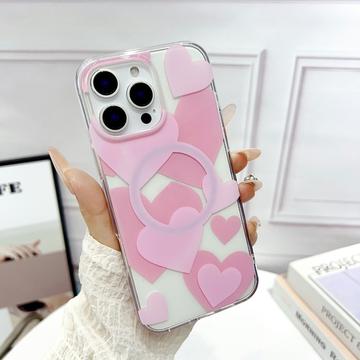 iPhone 16 Pro Max Pure Love magnetisk hybrid-cover - Pink
