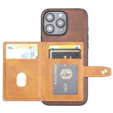 iPhone 16 Pro Max Retro Style Cover med Pung - Sort