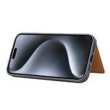 iPhone 16 Pro Max Retro Style Cover med Pung - Grøn