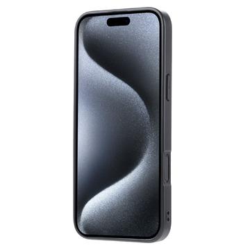 iPhone 16 Pro Max Retro Style Cover med Pung - Rød