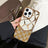 iPhone 16 Pro Max Rhinestone cover med geometrisk diamantmønster - Guld