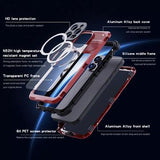 iPhone 16 Pro Max Shellbox M Series IP68 vandtæt cover - dykkercover med MagSafe-kompatibilitet - rød