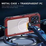 iPhone 16 Pro Max Shellbox M Series IP68 vandtæt cover - dykkercover med MagSafe-kompatibilitet - rød