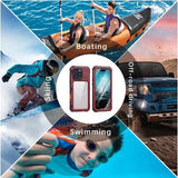 iPhone 16 Pro Max Shellbox M Series IP68 vandtæt cover - dykkercover med MagSafe-kompatibilitet - rød