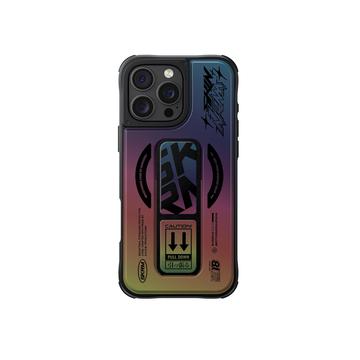 iPhone 16 Pro Max Skinarma Kira Kobai Mag Cover med greb-stativ - Holografisk
